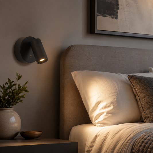 Applique Murale Lampe de Chevet noire