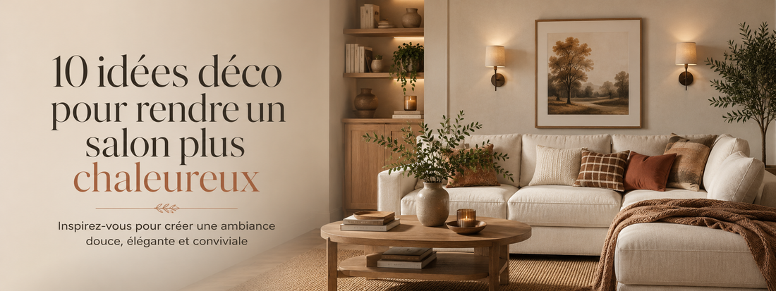10 idées déco pour rendre un salon plus chaleureux