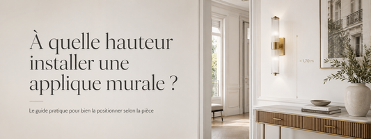À quelle hauteur installer une applique murale ?