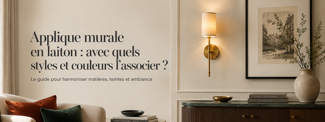 Applique murale en laiton : avec quels styles et couleurs l’associer ?