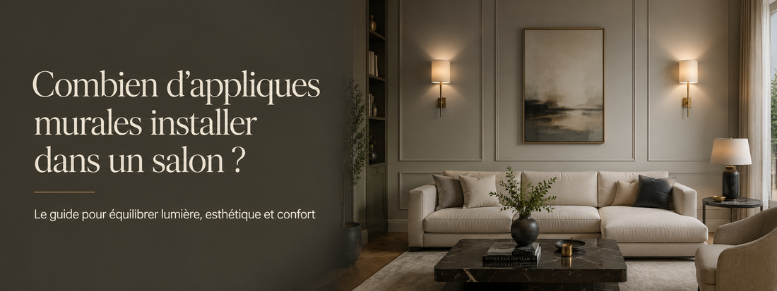Combien d’appliques murales installer dans un salon ?