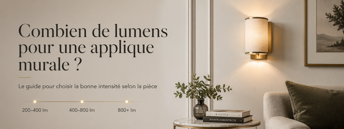 Combien de lumens pour une applique murale ?