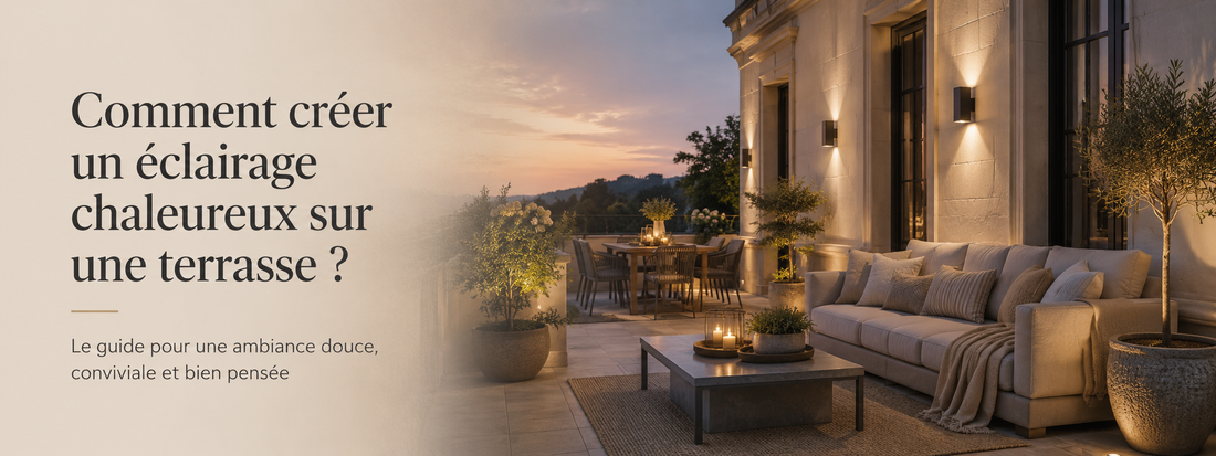 Comment créer un éclairage chaleureux sur une terrasse ?