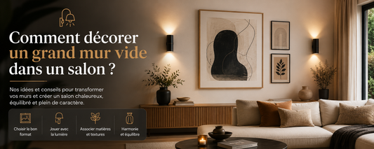 Comment décorer un grand mur vide dans un salon ?