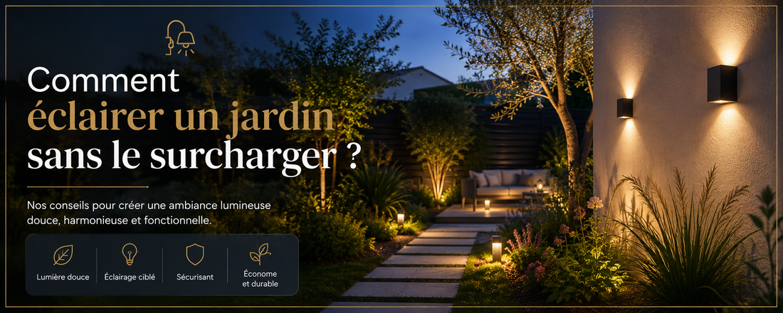 Comment éclairer un jardin sans le surcharger ?