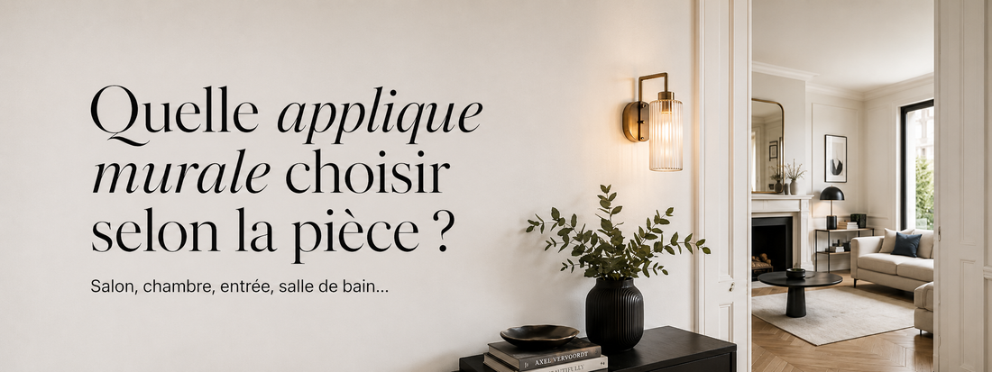 Quelle applique murale choisir selon la pièce ?