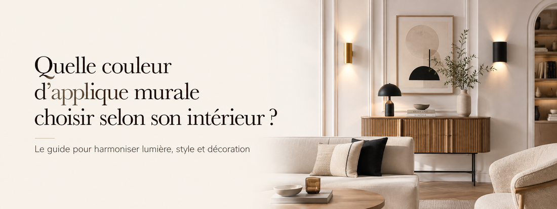 Quelle couleur d’applique murale choisir selon son intérieur ?