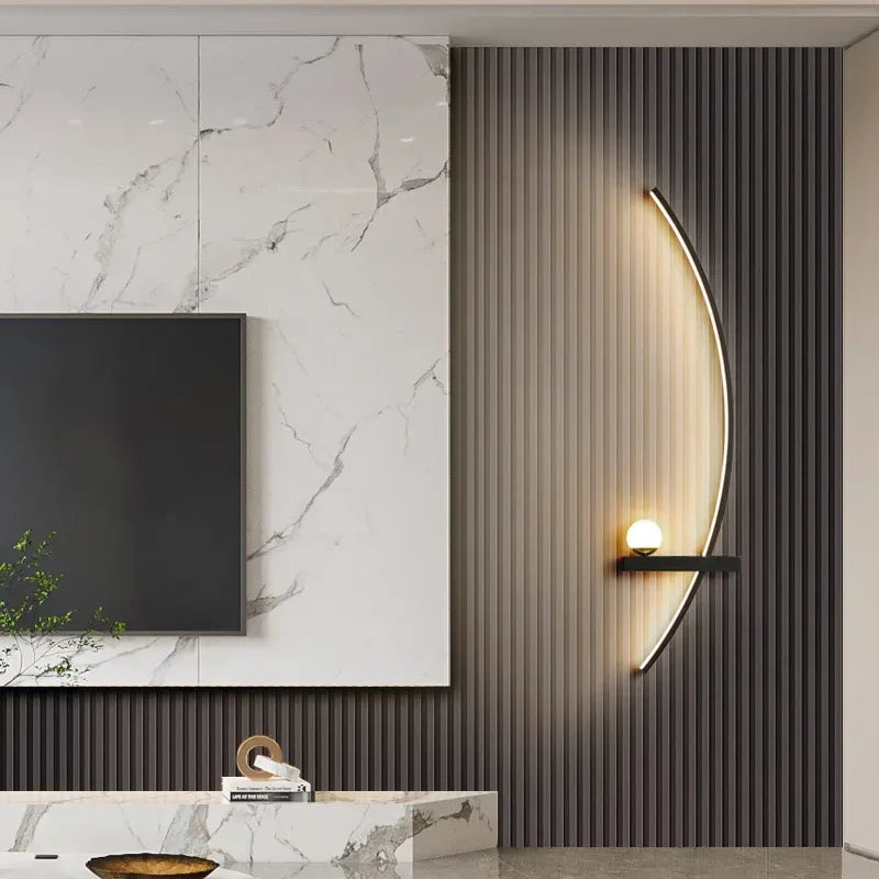 Applique Murale Chevet salon noire