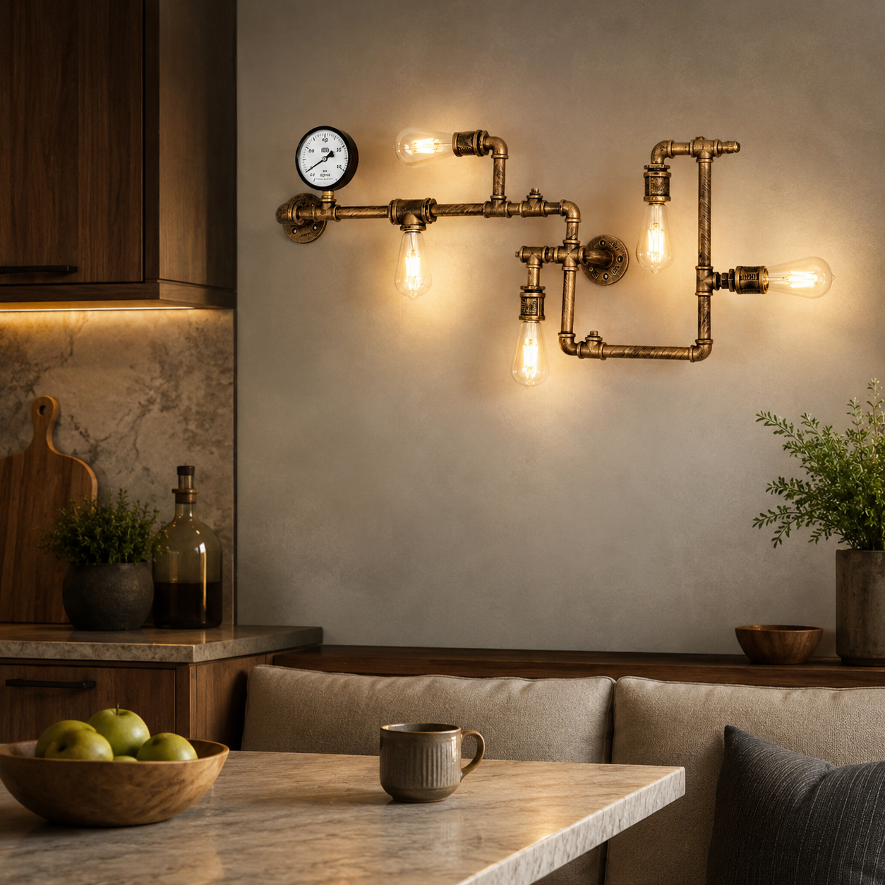 Applique Murale Cuisine style Industrielle