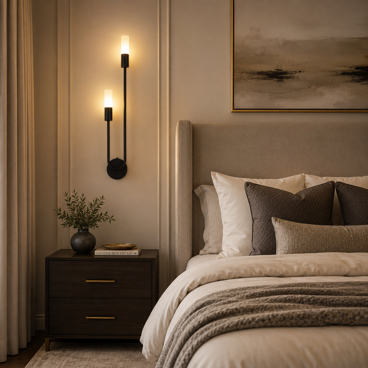 Applique Murale Design Suite noire