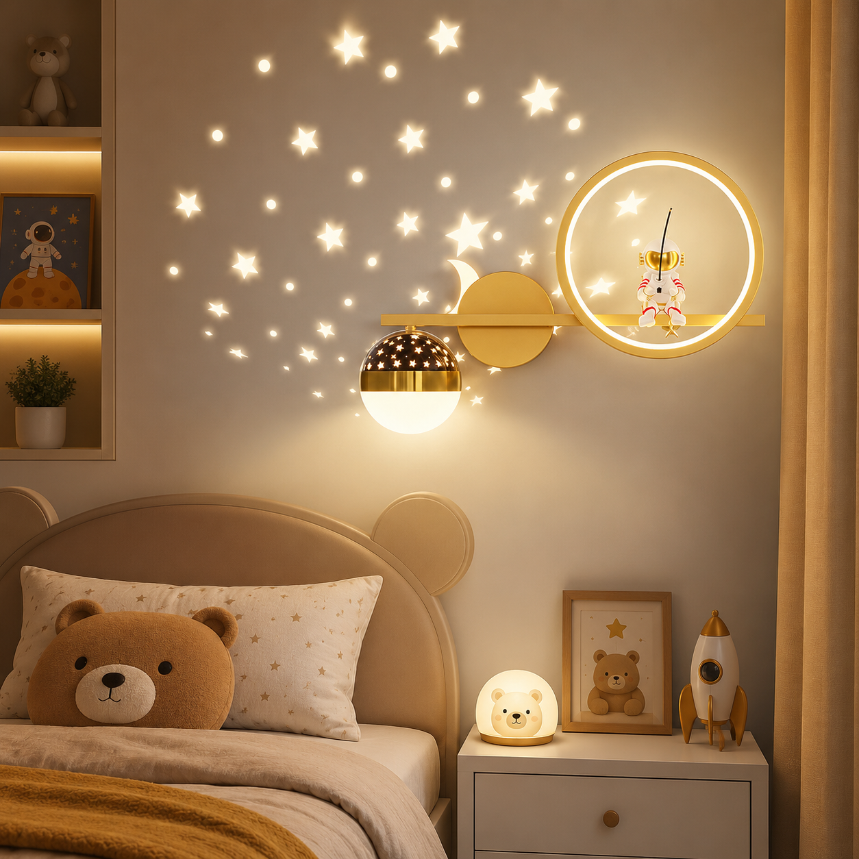 Applique_Murale_Enfant_doree
