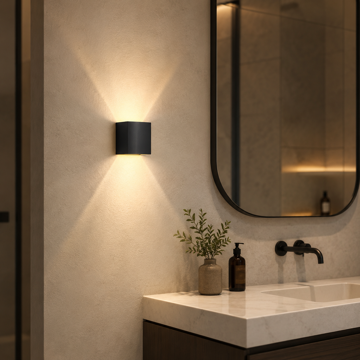 Applique Murale Noire Salle de Bain