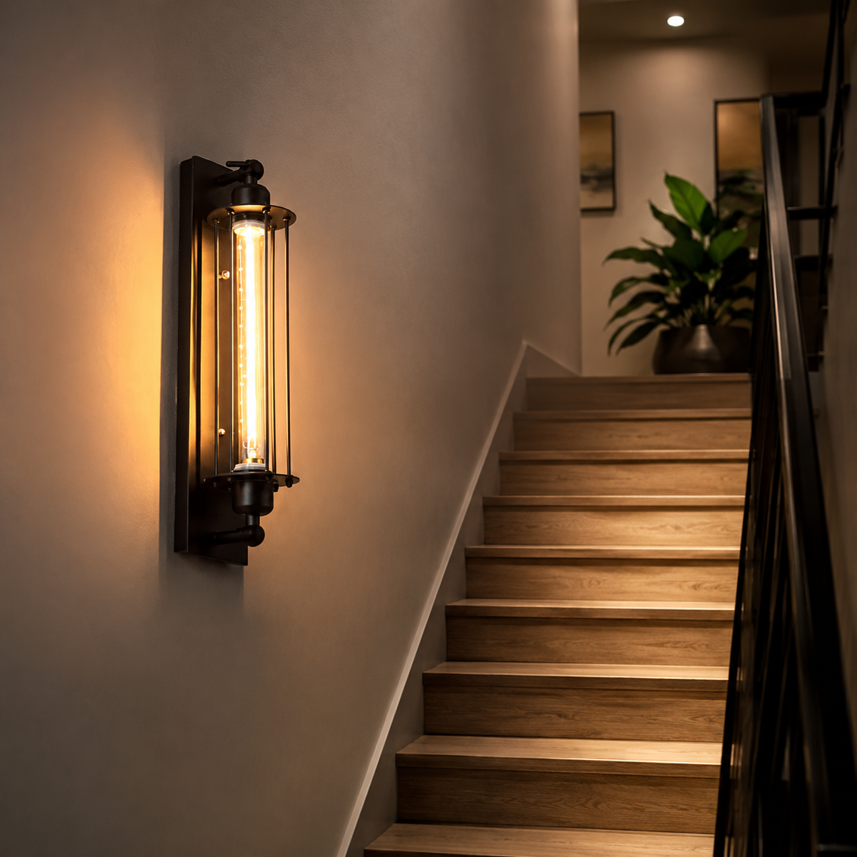 Applique Murale dans Couloir sur Escalier