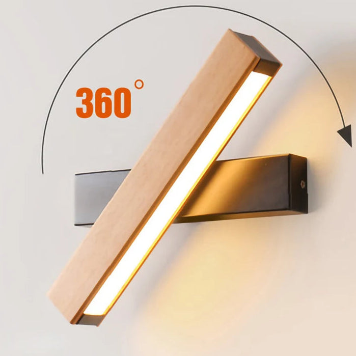 Applique murale bois amovible 360