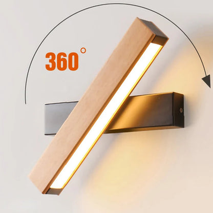 Applique murale bois amovible 360