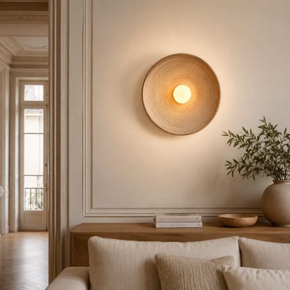 Applique murale bois ampoule