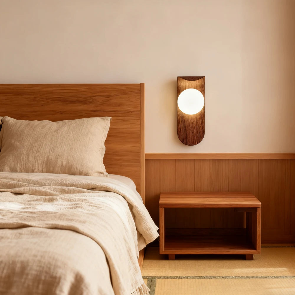Applique murale bois foncé chambre