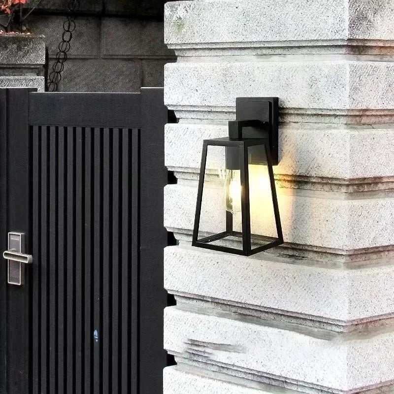 Applique murale exterieur noir portail
