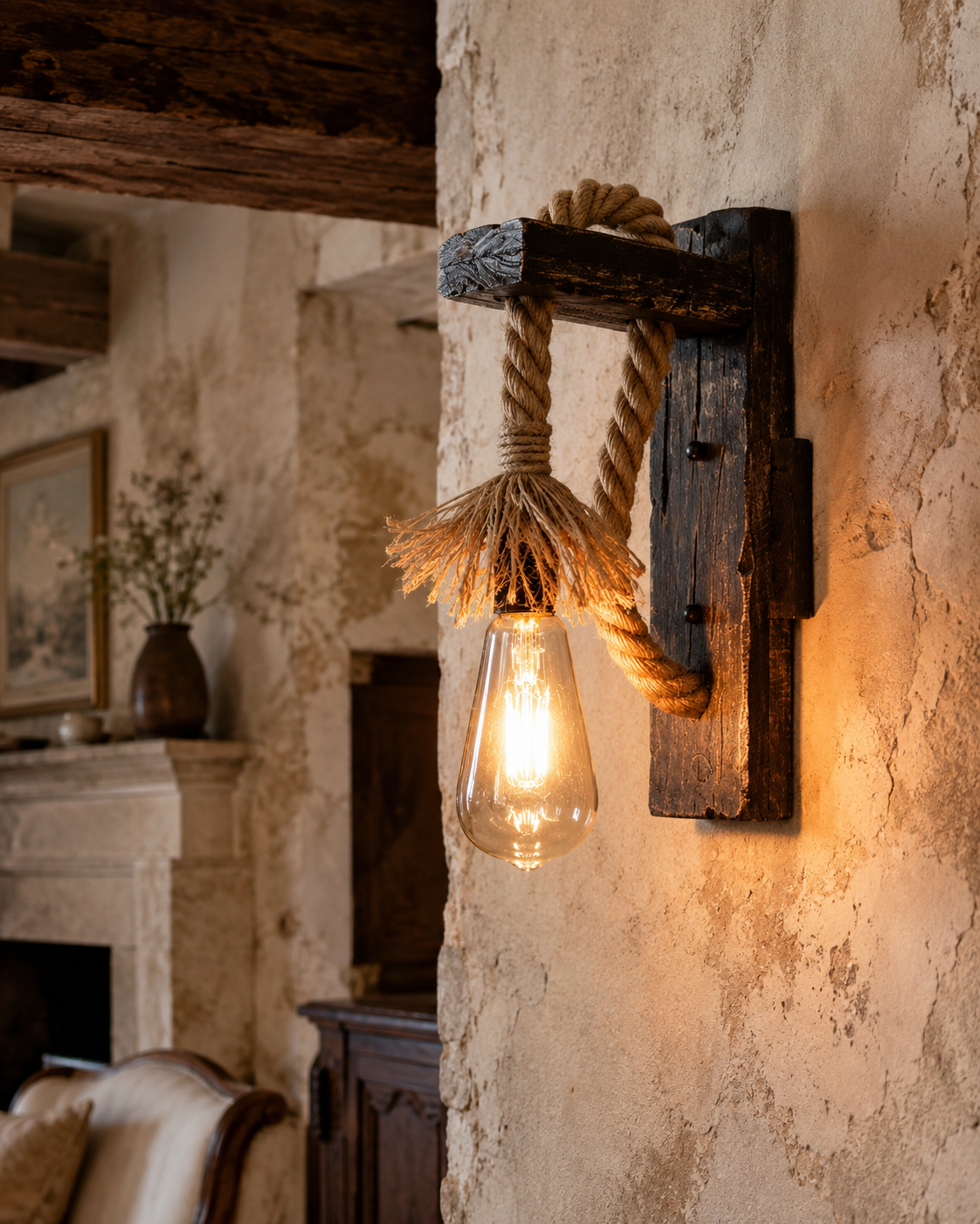 Applique murale style ancien vintage 