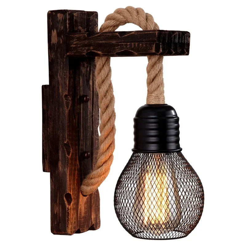 Applique murale style ancien vintage chambre avec grille