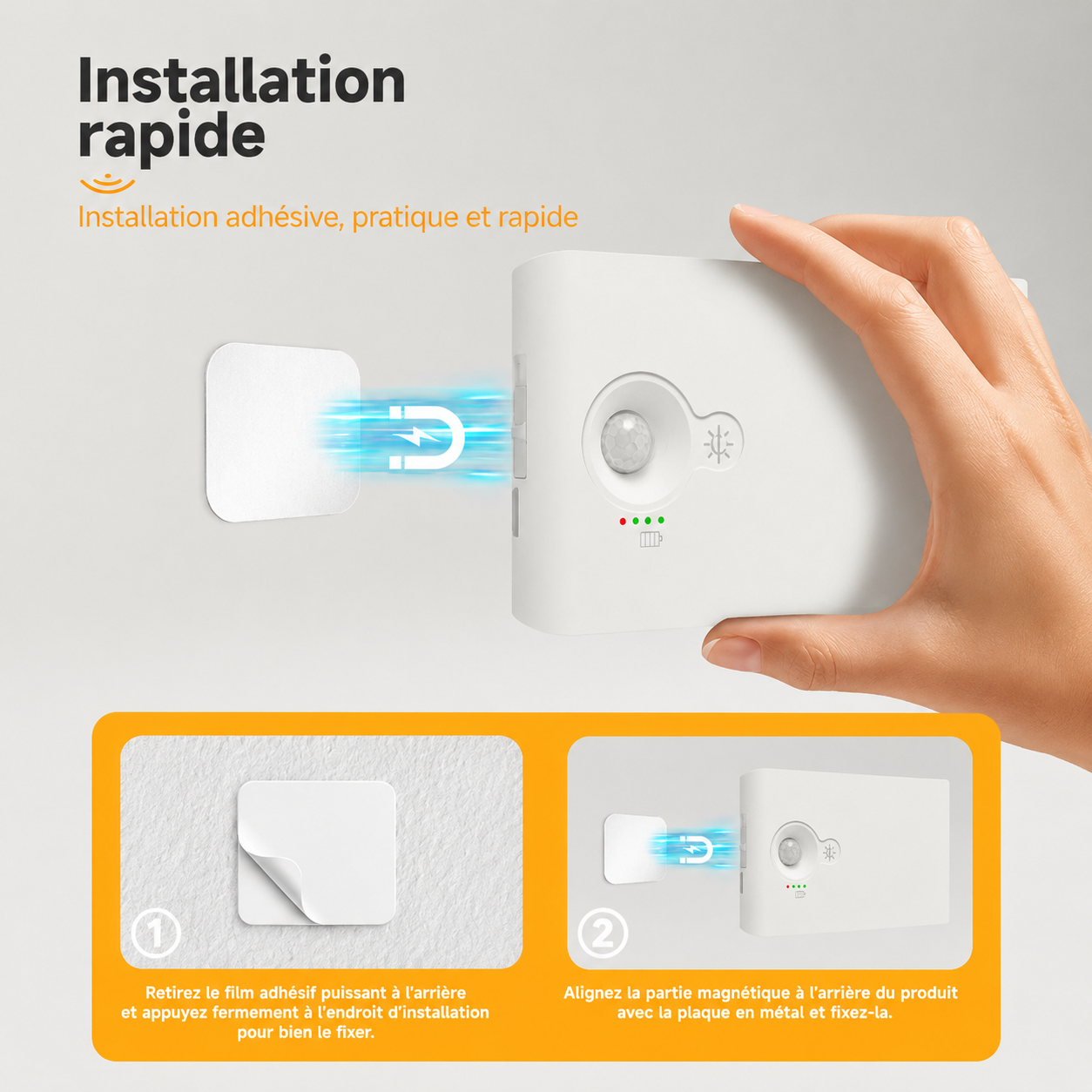 Installation Applique Murale Escalier led 