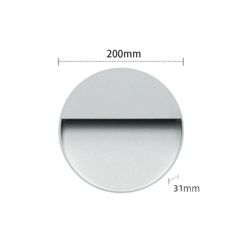 applique murale extérieure ronde  20cm Blanche