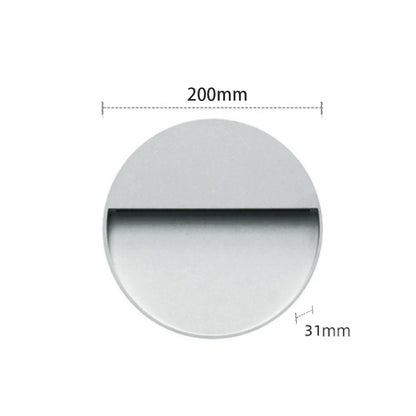applique murale extérieure ronde  20cm Blanche