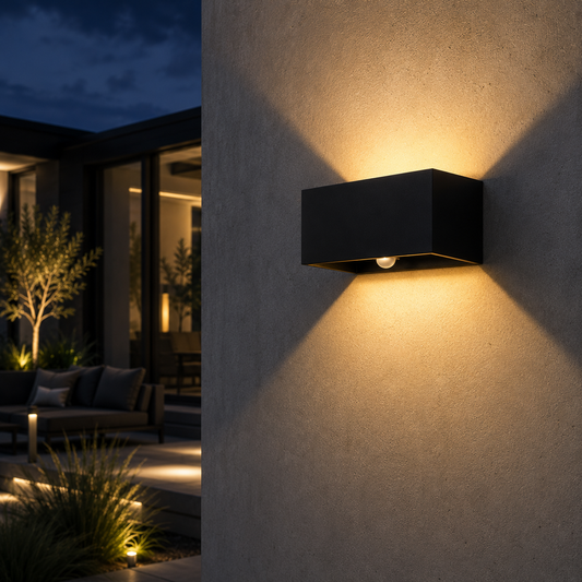  applique murale exterieur avec detecteur noire