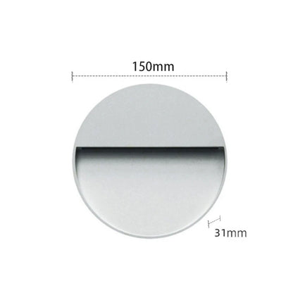applique murale exterieure ronde 15cm Blanche
