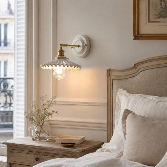 applique murale luminaire céramique chambre