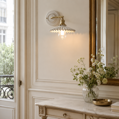 applique murale luminaire ceramique couloir.