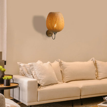 applique murale rotin design salon