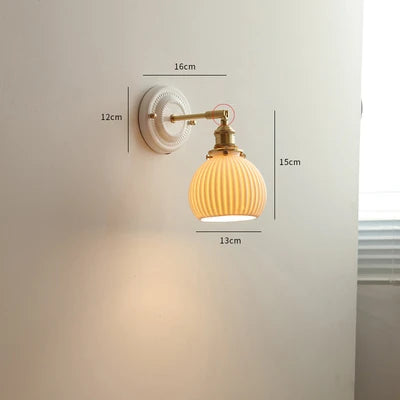 applique vintage murale ceramique salon dimension